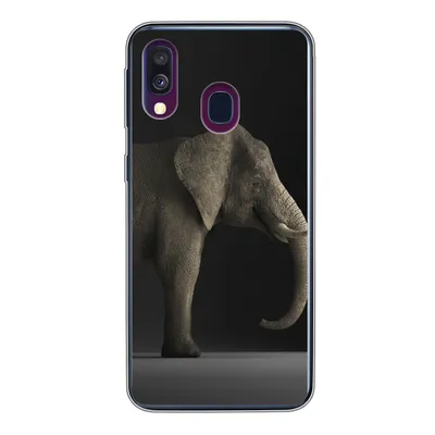 Produktbild von MuchoWow® Handyhülle Schutzhülle Hülle für Samsung Galaxy A40 Elefant - Tiere - Licht Silikon Softcase Handy Hülle - Handy-Tasche