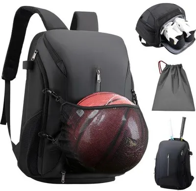 Produktbild von CarryQuest® - Tennisrucksack 35L Schuhfach Schwarz