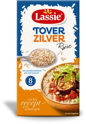 Imagen del producto de Lassie Tover Zilver Rijst 400g – Arroz plateado de grano largo de alta calidad