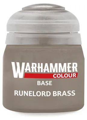 Produktbild von Warhammer Colour Base Runelord Brass 12ml