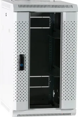 Produktbild von ProfiPatch Netzwerkschrank Serverschrank Wandgehäuse 10 Zoll 12HE montiert PremiumTiefe 300mm grau