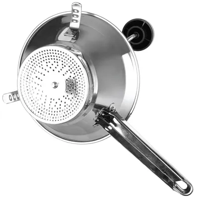 Produktbild von Gemüse- und Obstmühle - Manuelle Passiermühle - Edelstahl 20 cm - Sieb für Suppe und Püree - Kernentferner - 1 Stück - Silber
