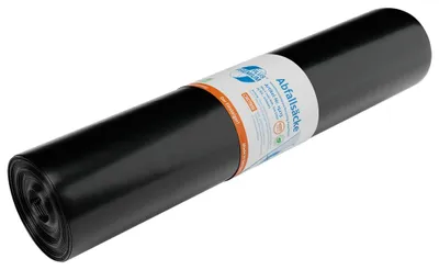 Produktbild von DEISS PREMIUM PLUS Müllsäcke für leichte Abfälle, schwarz, 120 l, 25 Stück
