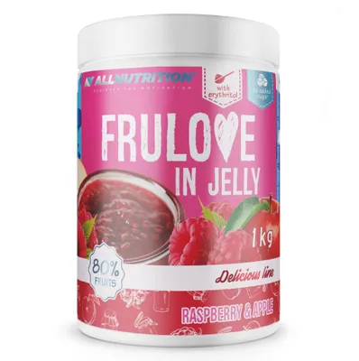 Produktbild von ALLNUTRITION FRULOVE In Jelly Raspberry & Apple 1000g Marmelade Früchte Himbeer-Apfel