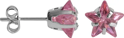 Produktbild von Ohrstecker 925 Sterling Silber mit Zirkonia Stern Farbe - Pink