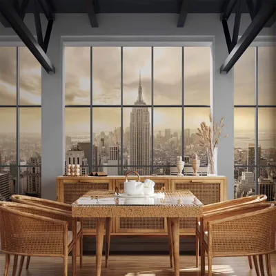 Produktbild von Vlies Fototapete - Clouds over New York City 150x105 cm Städte c-A-0074-a-b
