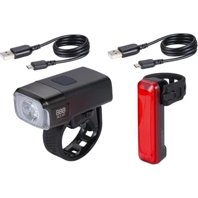 Obrázek produktu pro Světla BBB BLS-165 NanoStrike Combo sada přední 600 lm zadní 20 lm integrované akumulátory 2000 a 300 mAh