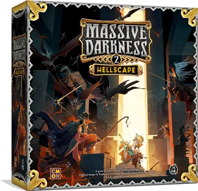 Massive Darkness 2 Hellscape – Koop-Fantasy-Spiel, 1–6 Spieler, 60 Min.