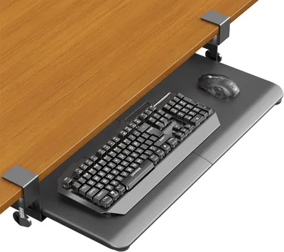 Productafbeelding van Uitschuifbare Toetsenbordlade 65x30cm - Ruimtebesparend - Ergonomisch - Zwart