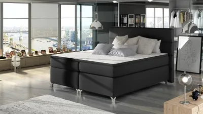 Obrázok produktu pre Boxspringová posteľ ESTORIA 140x200 - čierna