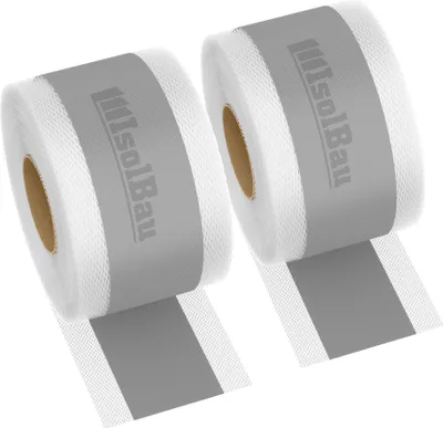 Produktbild von Isolbau Dichtband P2 Grau - 100 m Abdichtband Wasserdichtes Dichtungsband für Sanitär, Dusche, Bad, Fliesen, Balkon und Terrasse, , Abdichtung für Innen- & Außenbereich - 120 mm