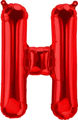 Produktbild von Folienballon Buchstabe H, rot, ca. 80 cm, für Luftbefüllung