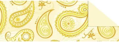 Produktbild von Tonkarton 220g/qm A4 VE=5 Bogen Paisley gelb