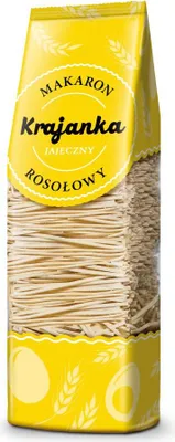 Imagen del producto de POLMAK: Fideos para sopa, tipo "Krajanka", ideales para caldo y sopa de pollo, 250 g
