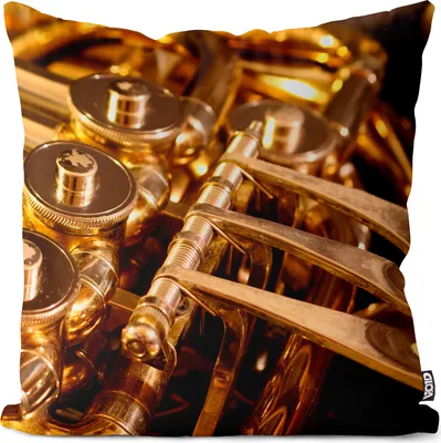 Produktbild von VOID Horn Instrument Musik Kissenbezug Kissenhülle Sofakissen Kissen Deko Outdoor-Kissen Dekokissen