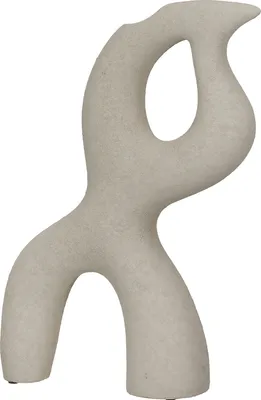 Produktbild von Gilde Deko-Vase, Florenz , Keramik, hellgrau, L. 10 cm, B. 28 cm, H. 40 cm Höhe: 40.00 cm Breite: 28.00 cm Tiefe: 10.00cm 57499