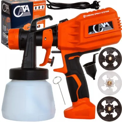 Produktbild von CATA Farbsprühsystem 550W 800 ml mit 3 Duse Farbsprühgerät Spritzpistole Wandfarbe Farbspritzgerät Set