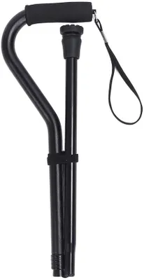 Produktbild von Verstellbarer Gehstock – Faltbar – Leichtes Aluminium – Ergonomischer Griff – Rutschfeste Gummispitzen – Bequeme Höhenverstellung – Gehhilfe
