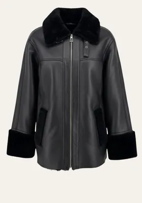 Produktbild von Shearling-Lammfelljacke – Ruhe in Form und edler Struktur - Größe: S