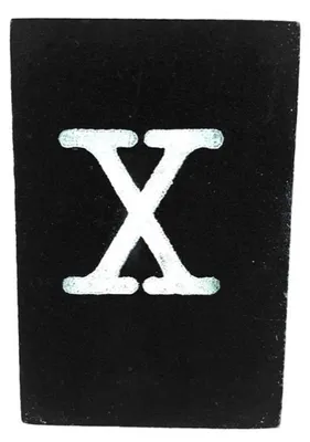 Produktbild von BaumwolleCounts Buchstabe X - Schwarz