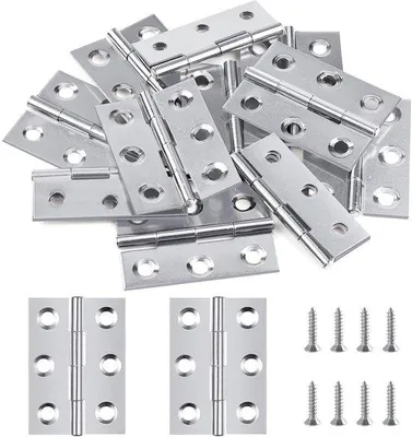 Zdjęcie produktu dla Składane uchwyty do śrub – 24 sztuki – stal nierdzewna – 44 mm x 31 mm
