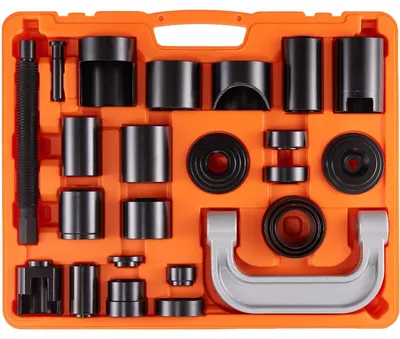 Immagine prodotto di VEVOR set di estrattori per giunti a sfera da 25 pezzi, 520 x 430 x 90 mm set di utensili universali per giunti a sfera Acciaio al carbonio per auto con estrattore per giunti a sfera in scatola