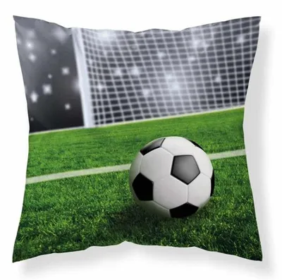 Obrázok produktu pre Poťah na vankúš, dekoratívny poťah na vankúš, detský poťah na vankúš 40x40, motív futbal. (032)