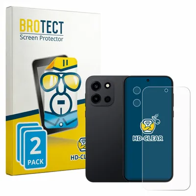Produktbild von 2x Für OnePlus Nord 6 (Display+Kamera) Schutzfolie BROTECT Displayschutz Display Schutz Folie Klar Transparent