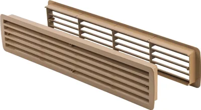 Produktbild von Lüftungsgitter Türlüftung Kunststoff Limba paarweise 457mm x 92mm