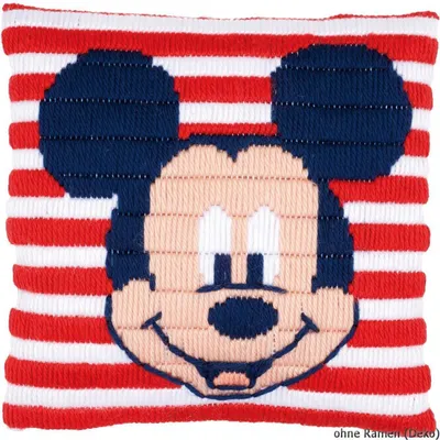 Immagine prodotto di Cuscino a punto Vervaco "Disney Mickey Mouse", schema di ricamo pre-disegnato