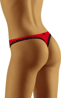 Image de Wol-Bar Carimbo culotte string rouge L