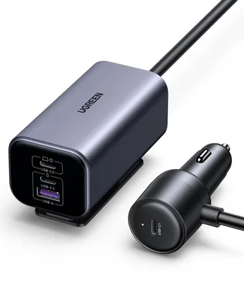 Produktbild von UGREEN 150W 4 in 1 Zigarettenanzünder USB C GaN PD3.1 schnell