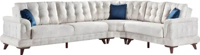 Produktbild von Wohnlandschaft Eckcouch Polsterecke Ecklounge Ecksofa Design Sofa Couch 335x265