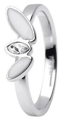 Obrázek produktu pro Skagen dámský prsten stříbrný/bílý JRSW029, velikost prstenu:57 (18.1) SS8 M12