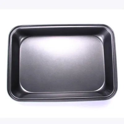 Produktbild von Rechteckiges Backblech 34x24x5,5 cm, Antihaft-Backblech aus Kohlenstoffstahl, tiefe Ofenform für Aufläufe und Braten