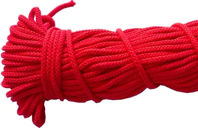 Produktbild von Ø 6 mm x 100 m Baumwollkordel Kordel Baumwolle 100 % Baumwollschnur Rot Ø 6 mm