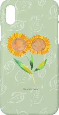 Produktbild von Mr. & Mrs. Panda Iphone 10 Handyhülle Blume Sonnenblume - Blattgrün - Geschenk, Hülle, Garten, X, Sonnenblumen, Best Friends, Lieblingsmensch, Freundin, Cover, Handy