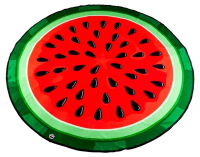 Produktbild von Rundes Strandtuch mit Wassermelonenmotiv, 152 cm Durchmesser