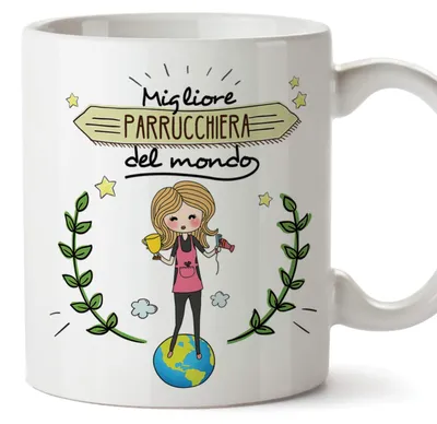 Keramik-Tasse 'Peluquera' 350 ml, Weiß, spülmaschinenfest