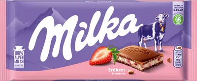 Image de Milka 760846 Milka Erdbeer Schokolade 100,0 g