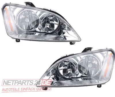 Produktbild von Scheinwerfer Set Halogen passend für Ford Focus C-Max Lin. Rec. H7 H1 ab 03-2007 1347463 1311130 1323644 3M5113006AG 3M5113006AH 3M5113101AA 13 Johns