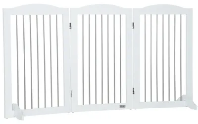 Immagine prodotto di Barriera per cani – Pieghevole e regolabile, fino a 20 kg | Colore: Bianco | Dimensioni: 154x30x80 cm