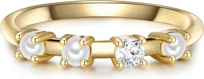 Produktbild von Glanzstücke München Ring Sterling Silber Zirkonia Süßwasser-Zuchtperle 50083340 54