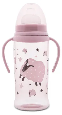 Image de Lorelli Sipper avec bec souple et deux poignées MY FRIEND 350 ml Tasse d'apprentissage avec bec souple en silicone à partir de 6 mois