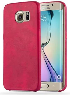 Obrázek produktu pro Cadorabo Ochranný kryt pro Samsung Galaxy S6 EDGE Case in Red Hard Case Kryt na mobilní telefon z umělé kůže