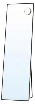 Produktbild von SONGMICS Ganzkörperspiegel mit Vergrößerungsspiegel, Sicherheitsglas, rechteckig, 150 x 40 cm, schwarz