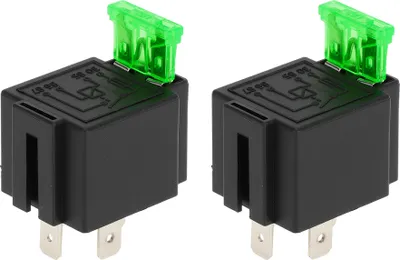 Produktbild von 4 Pins 12V 30A Auto Relais Mehrzweck Wasserdichtes Auto Relais Schwarz 2 Stück