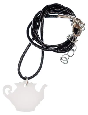 Produktbild von Kaffeekanne Kette Halskette Miniblings Kaffee Kanne Teekanne Tee Acrylglas Leder