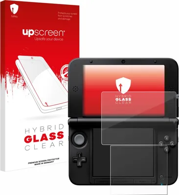 Produktbild von upscreen Schutzglas für Nintendo 3DS XL SPM7800 Schutzfolie Panzer Folie Glas Display Schutz klar
