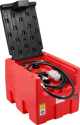 Obrázok produktu pre SucceBuy prenosná nádrž na naftu a benzín, prietok 10,6 GPM, kapacita 48 galónov, elektrické čerpadlo 12 V, hadica 13,1 stopy, automatická tryska, vhodná na prečerpávanie paliva, červená farba